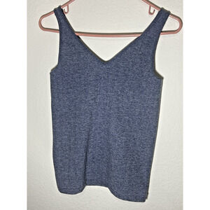 ANTHROPOLOOGIE E By Eloise Blue Tank Top Size Medium Stretch